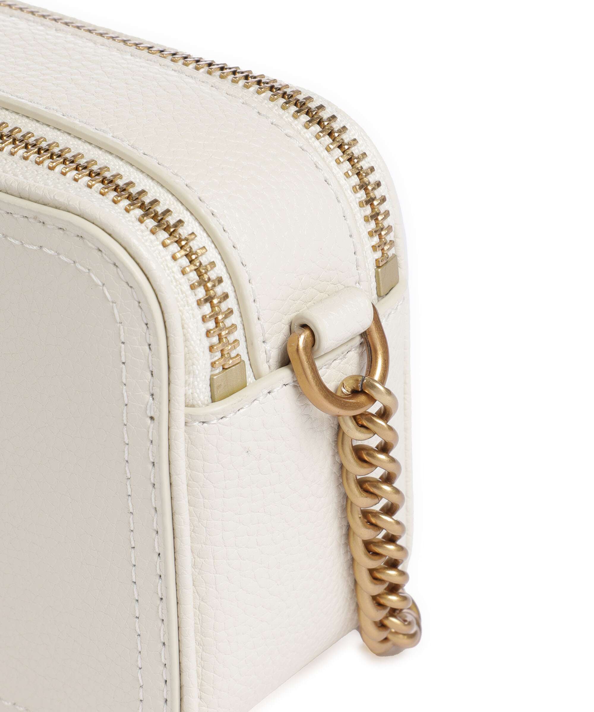 Pinko Carrie Crossbody bag bianco seta/antique gold