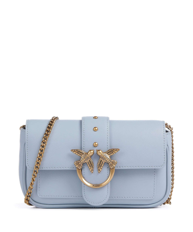 Pinko Love One Pocket Wallet light blue/antique gold