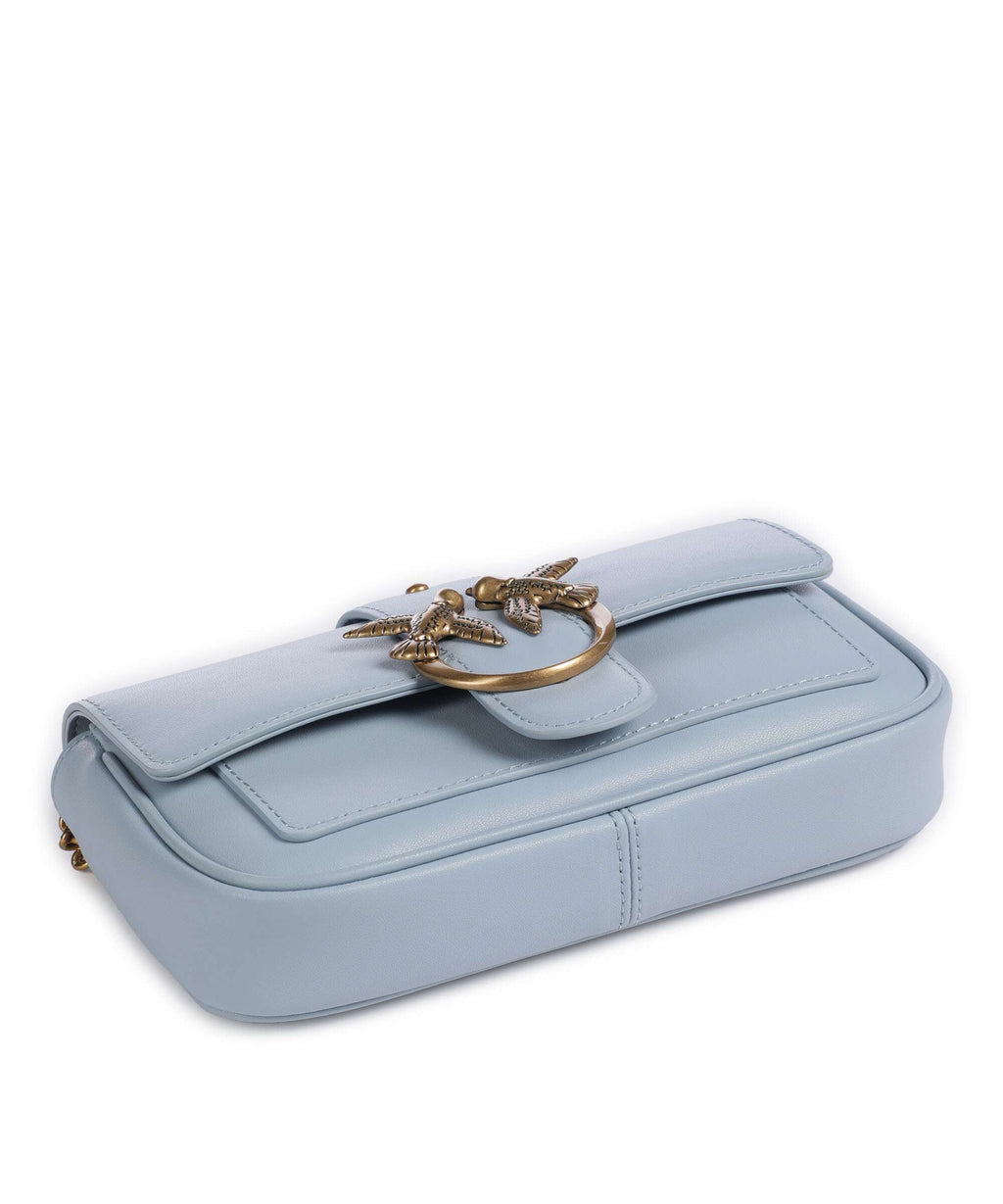 Pinko Love One Pocket Wallet light blue/antique gold