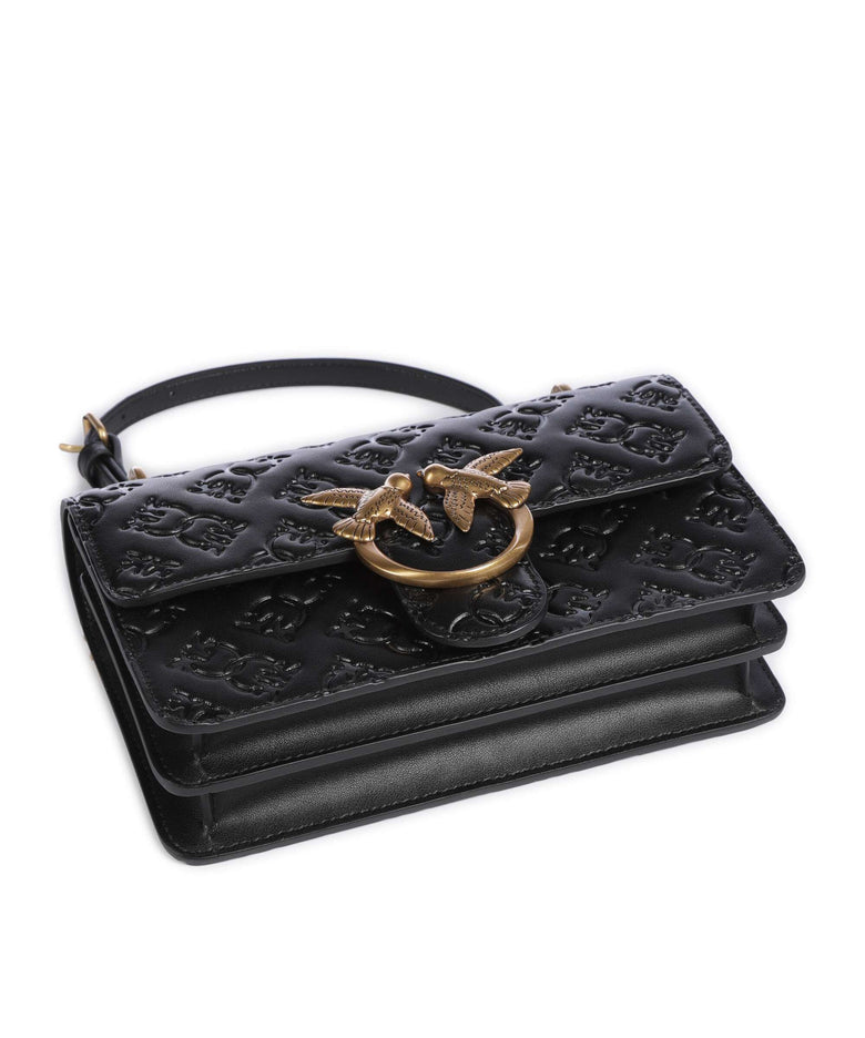 Pinko Love One Mini Shoulder bag nero/antique gold