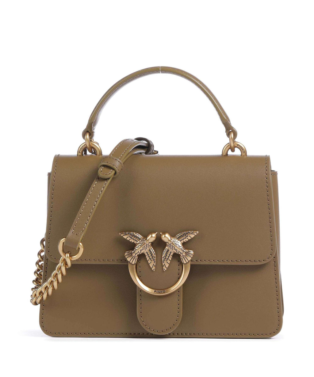 Pinko Love One Mini Handbag piantagione/antique gold