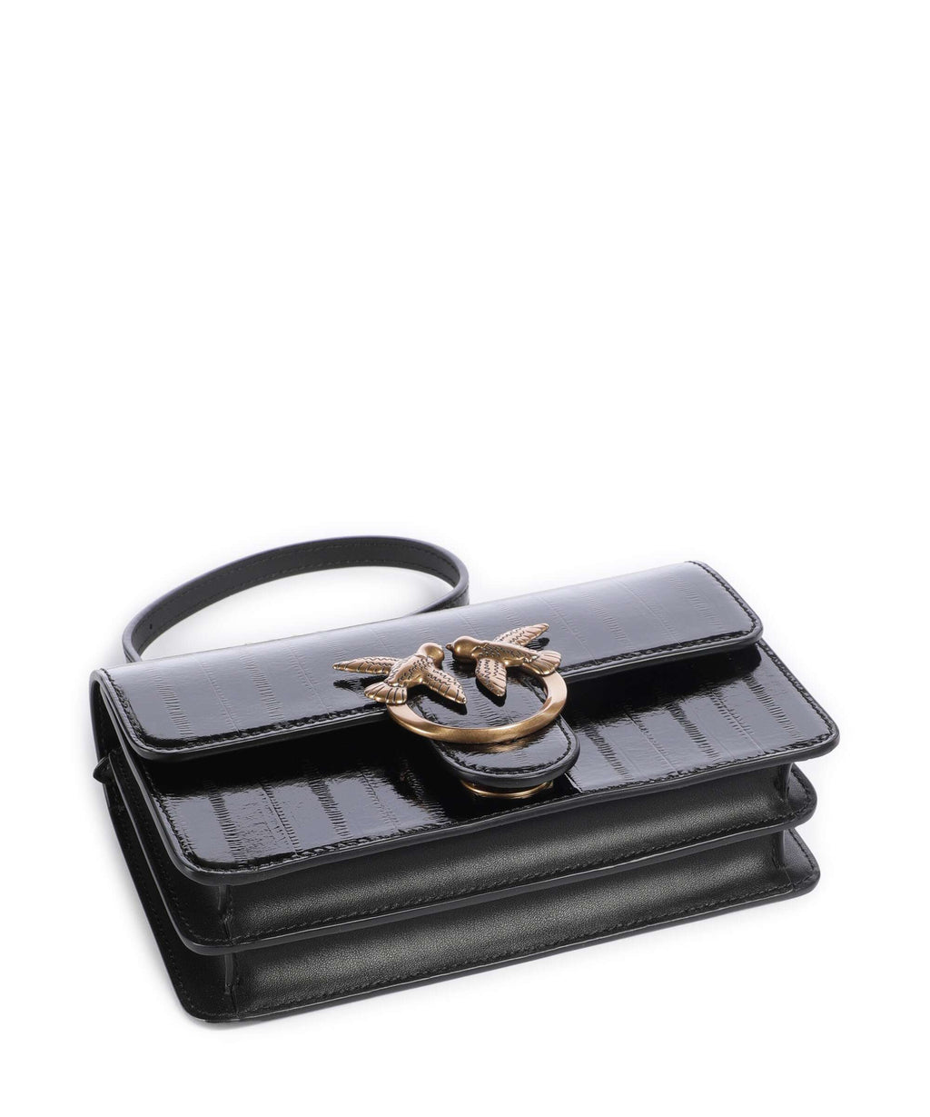 Pinko Love One Mini Shoulder bag nero/antique gold