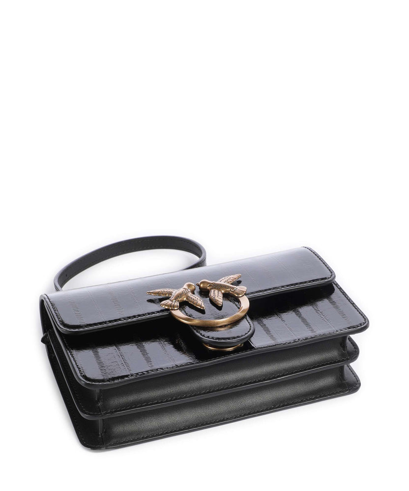 Pinko Love One Mini Shoulder bag nero/antique gold