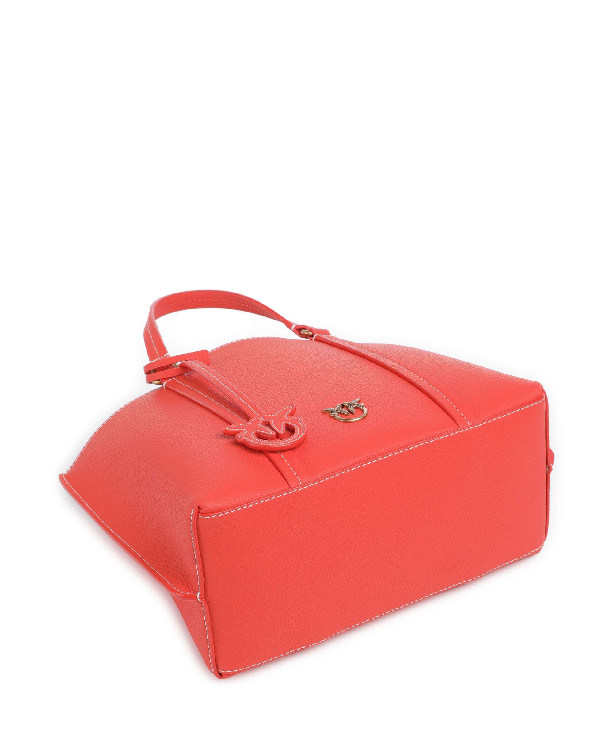 Pinko Carrie Classic Handbag rosso mandarino/antique gold