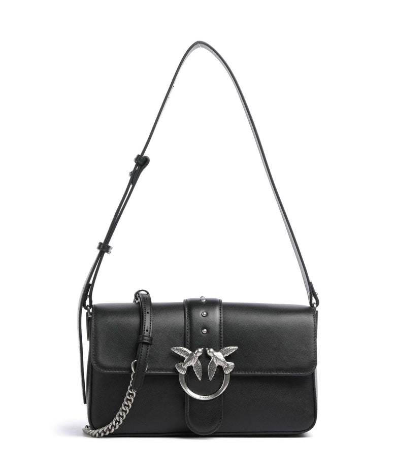 Pinko Love One Classic Slouchy Shoulder bag nero/old silver