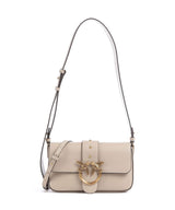Pinko Love One Mini Slouchy Schoudertas beige/grigio fumo/antique gold