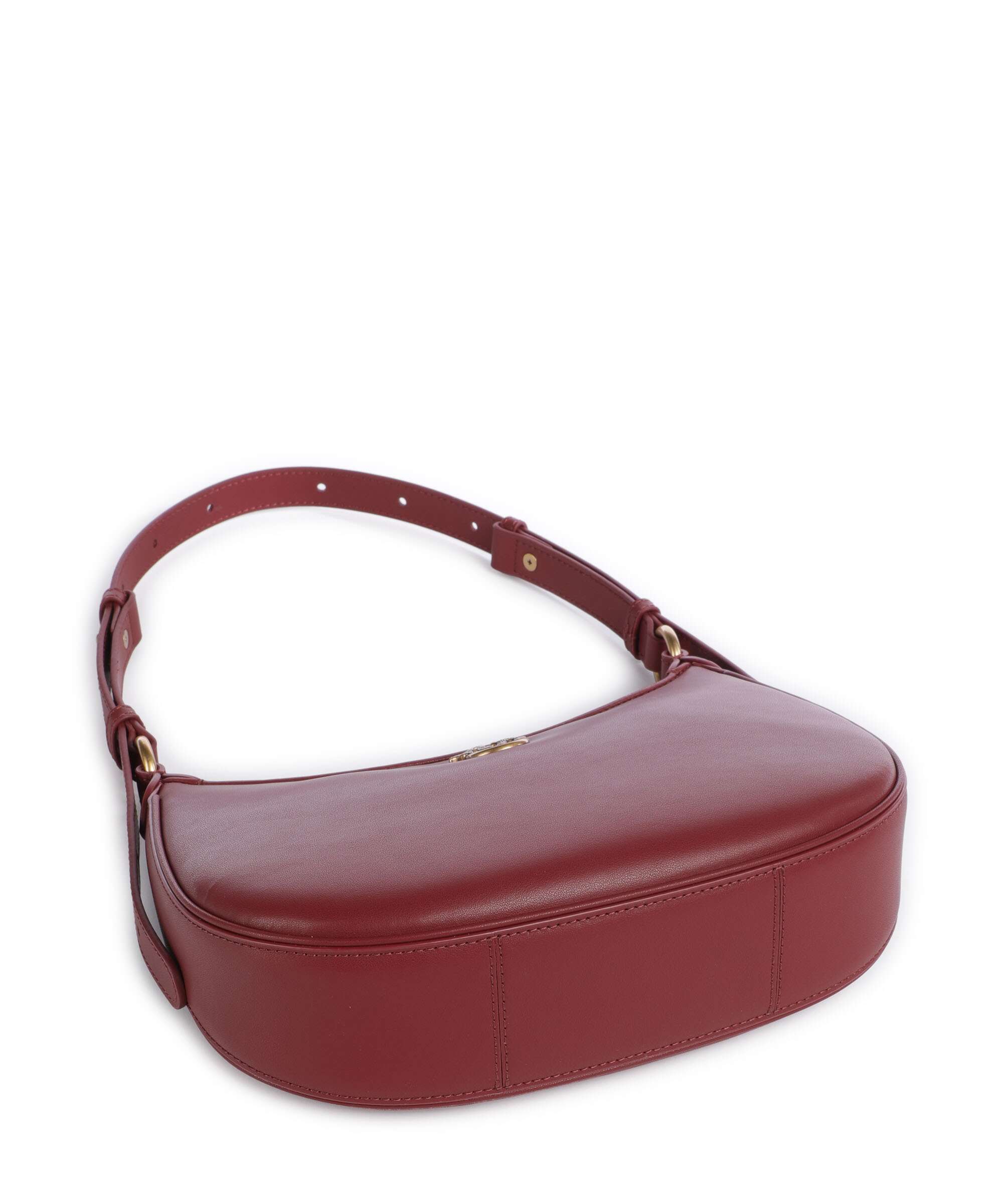 Pinko Half Moon Mini Shoulder bag bordeaux merlot/antique gold