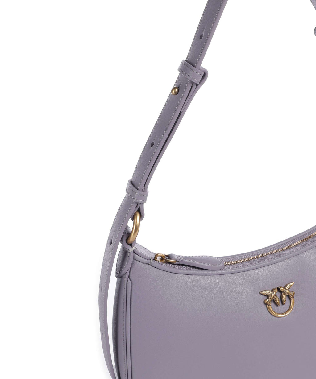 Pinko Half Moon Mini Shoulder bag cenerre viola/antique gold