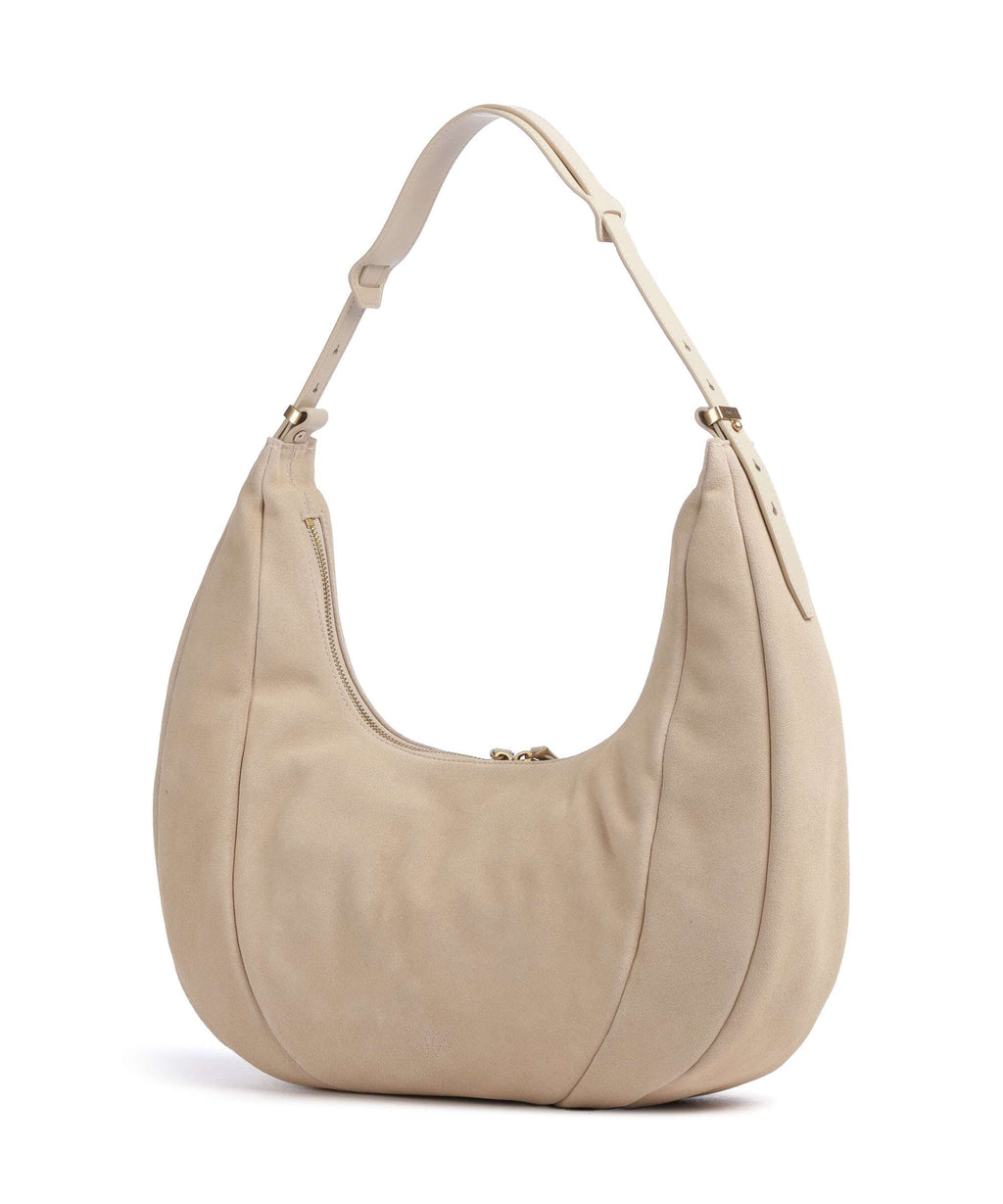 Pinko Slouchy Big Hobo bag beige/grigio fumo/antique gold