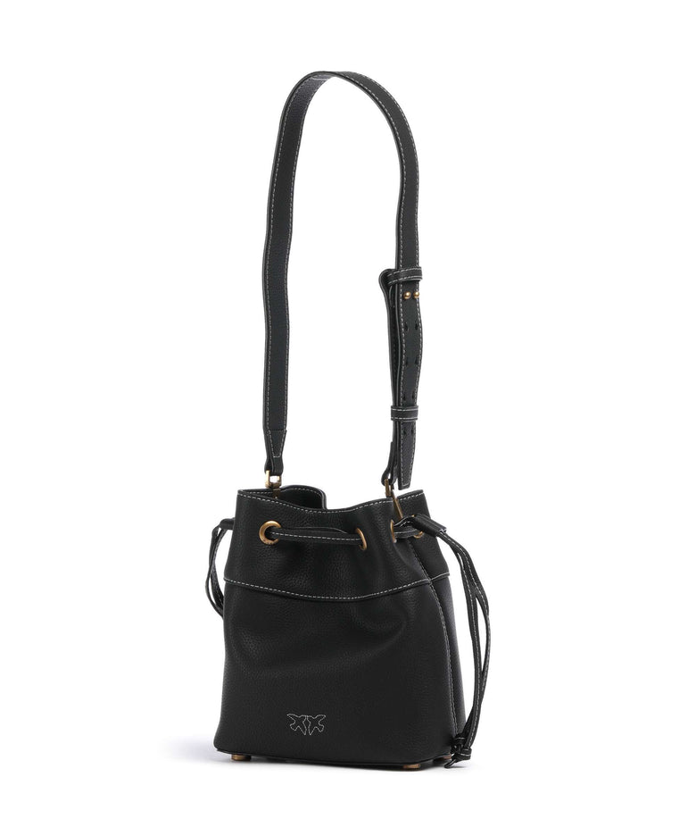 Pinko Secchiello Mini Bucket bag nero/antique gold