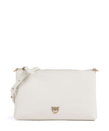 Pinko Flat Mini Crossbody tas bianco seta/antique gold