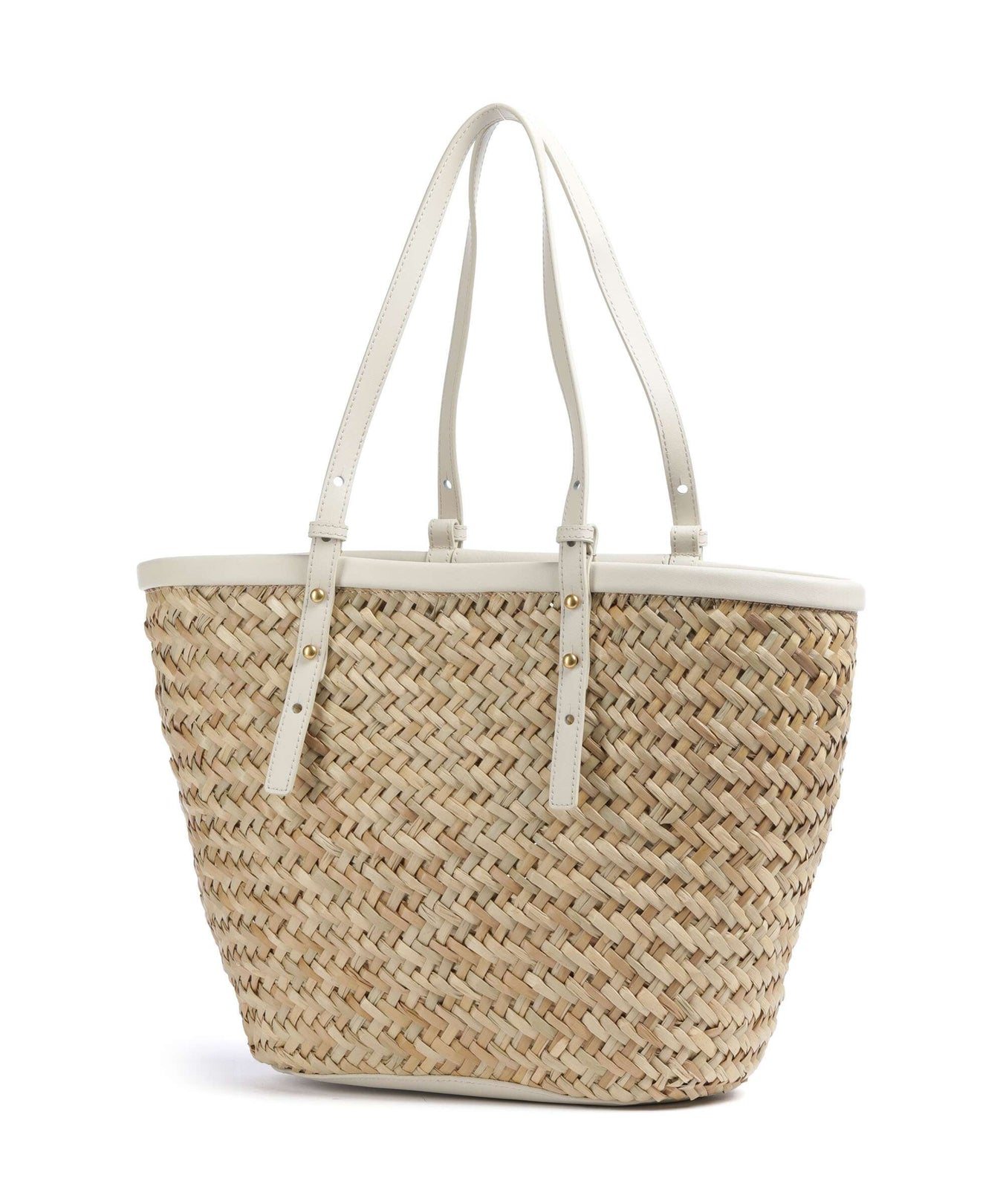 Pinko Love Summer Tote bag bianco seta/antique gold