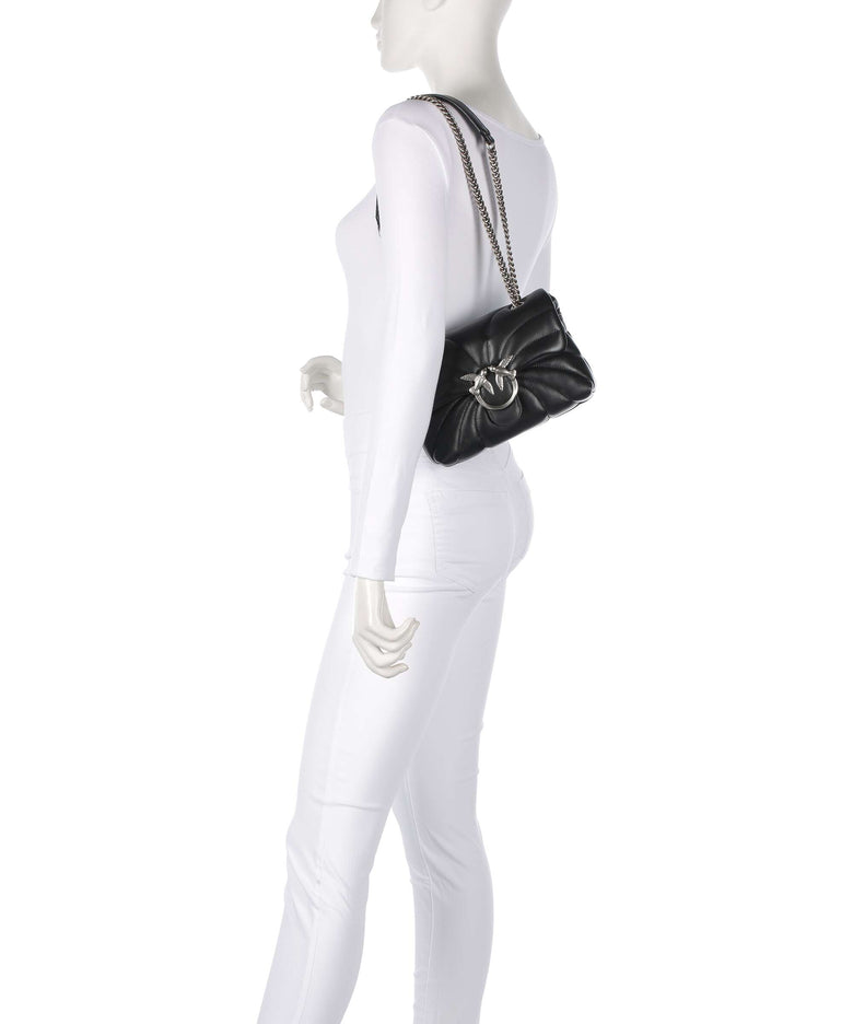 Pinko Love Puff Mini Shoulder bag nero/old silver
