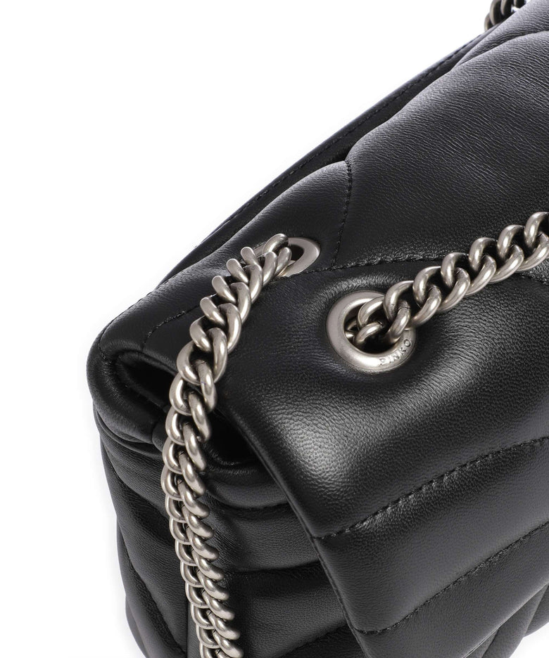 Pinko Love Puff Mini Shoulder bag nero/old silver