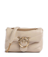 Pinko Love Puff Baby Schoudertas beige/grigio fumo/antique gold