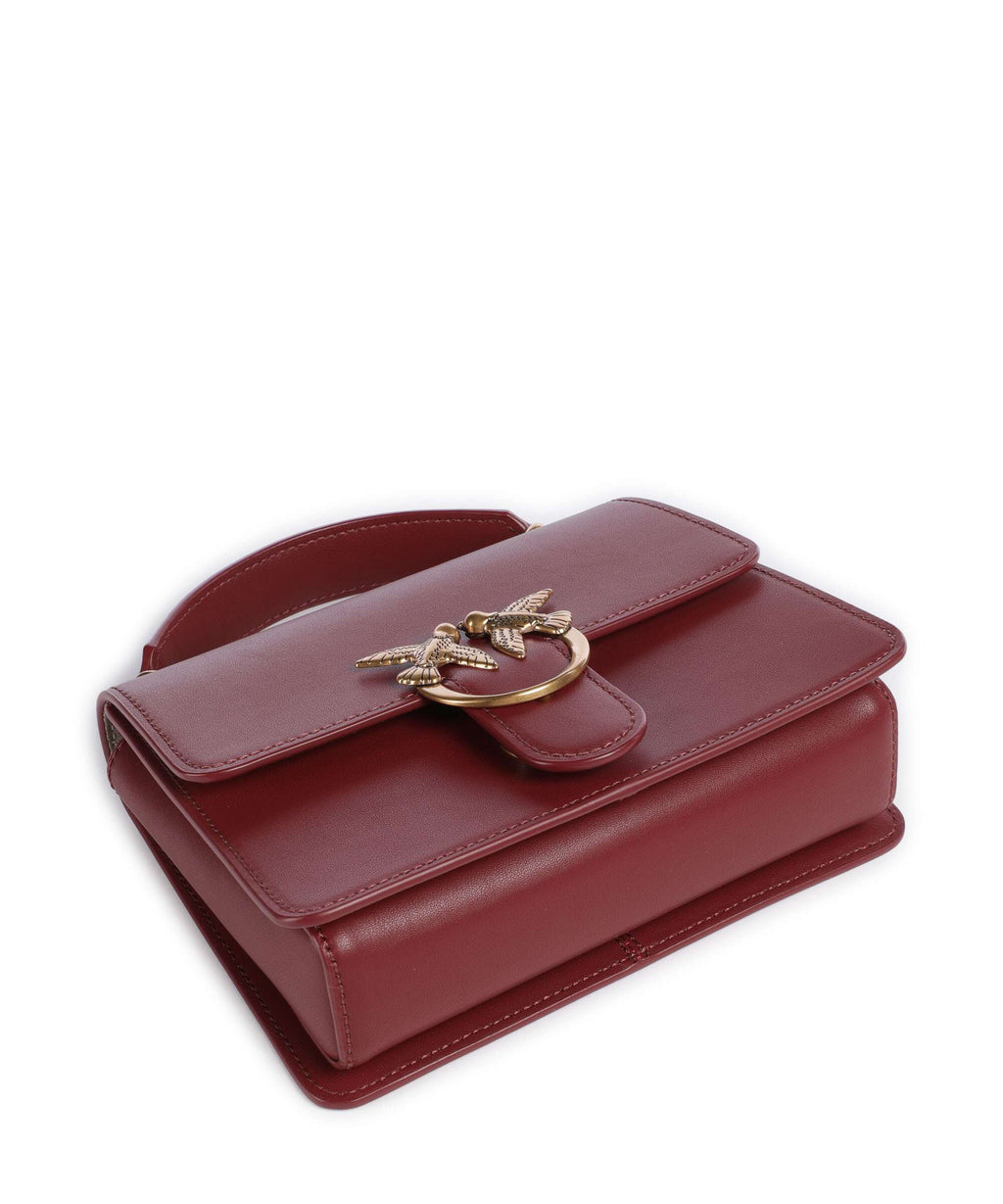 Pinko Love One Mini Handbag bordeaux merlot/antique gold