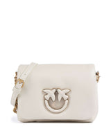 Pinko Love Click Puff Baby Crossbody tas bianco seta/antique gold