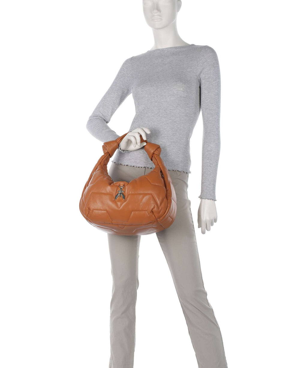 Patrizia Pepe Padded Shoulder bag summer cuoio