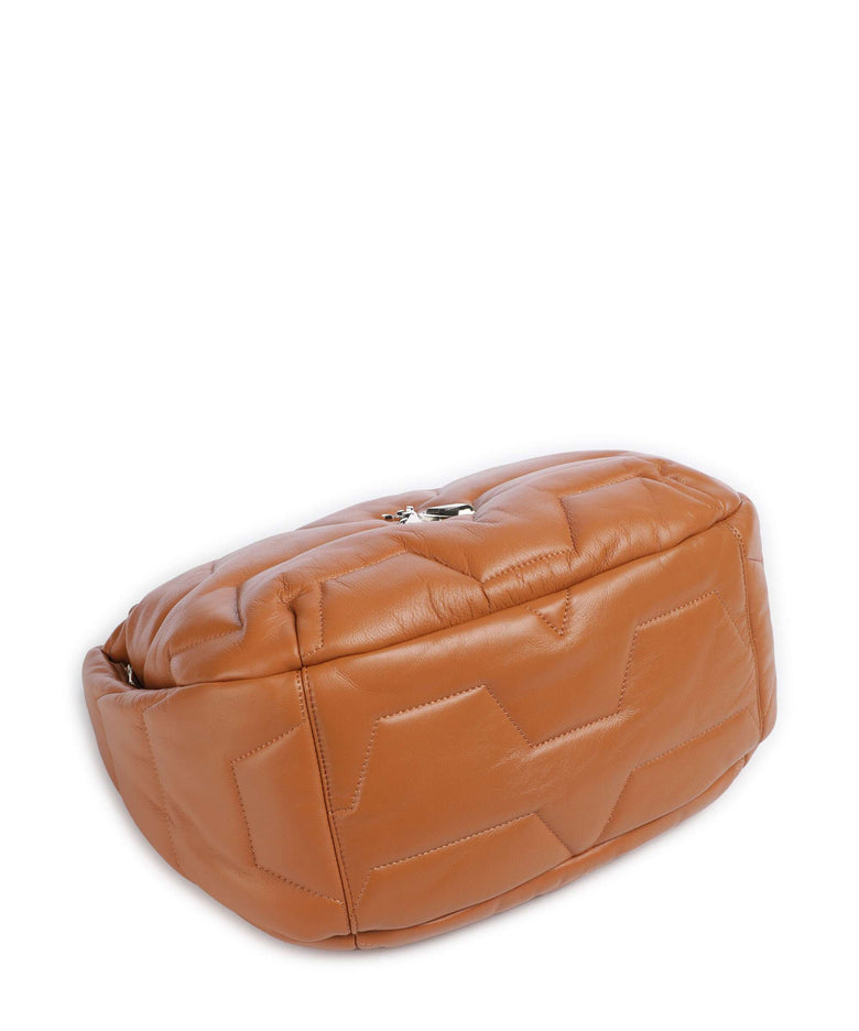 Patrizia Pepe Padded Shoulder bag summer cuoio