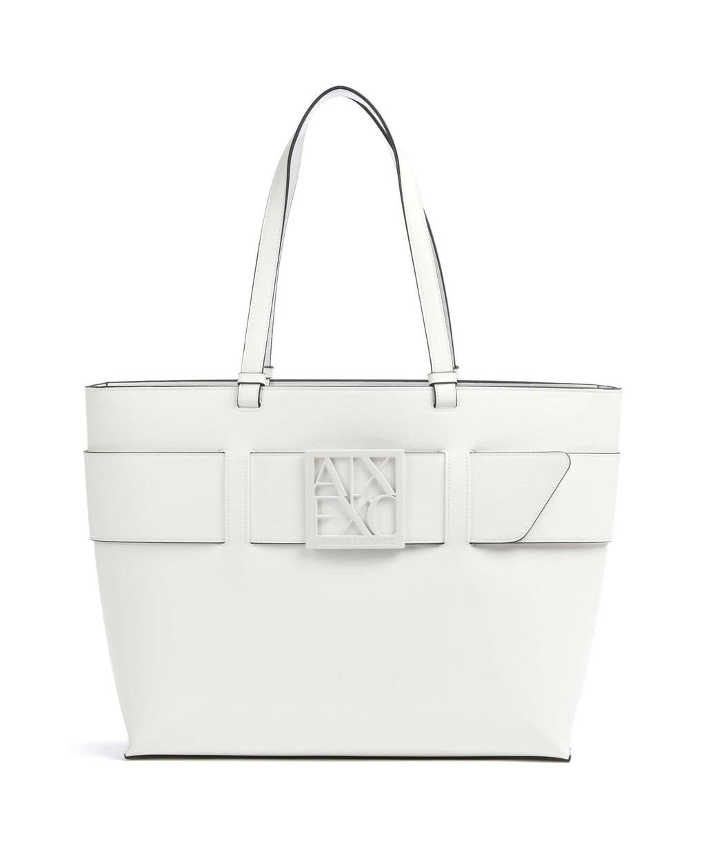 Armani Exchange Susie M Tote bag optical white