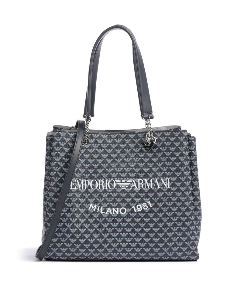 Emporio Armani Annie Tote bag dark blue/deep blue/white