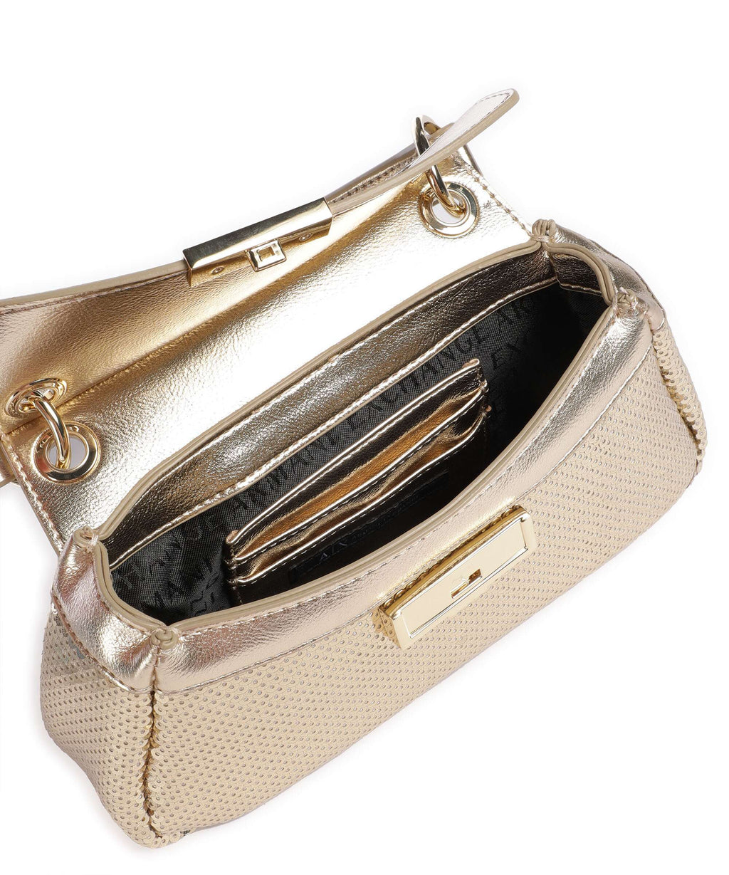 Armani Exchange Wave Crossbody bag gold