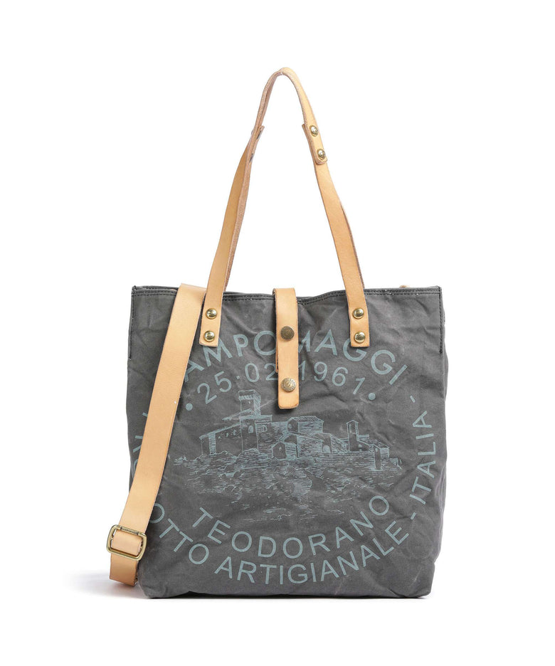 Campomaggi Tote bag grey/natural/peacock
