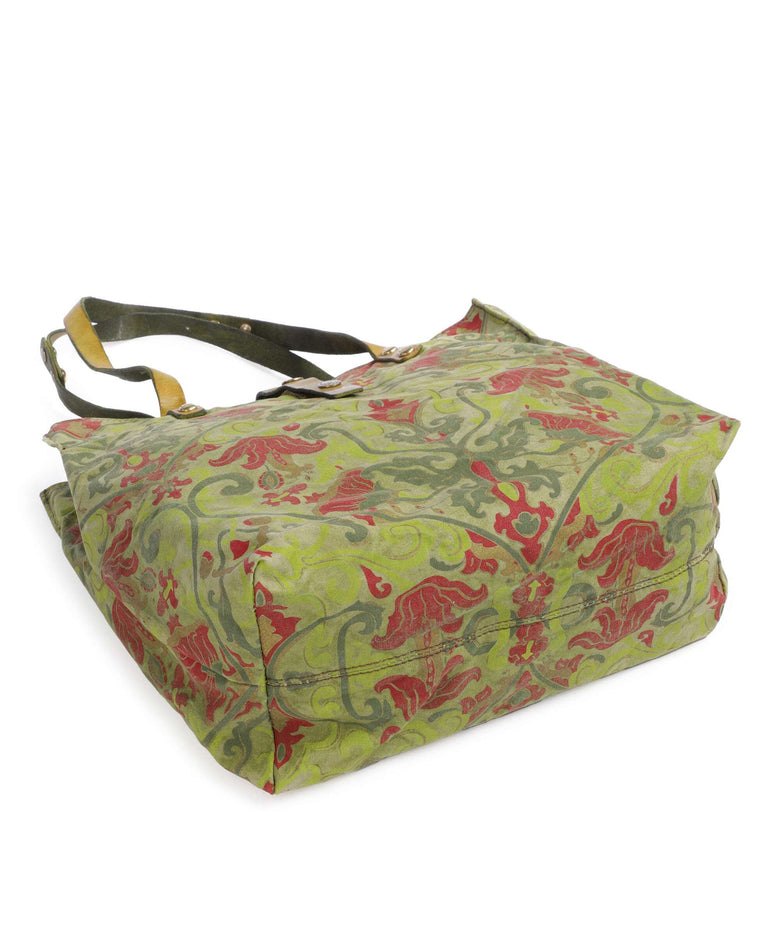 Campomaggi Tote bag beige/cedro/rosso/verde