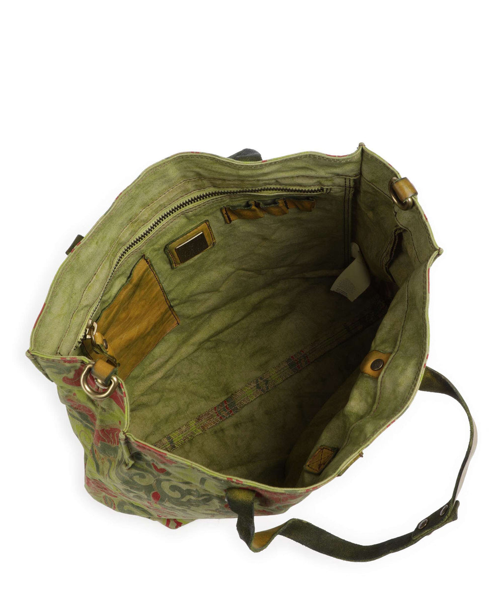 Campomaggi Tote bag beige/cedro/rosso/verde