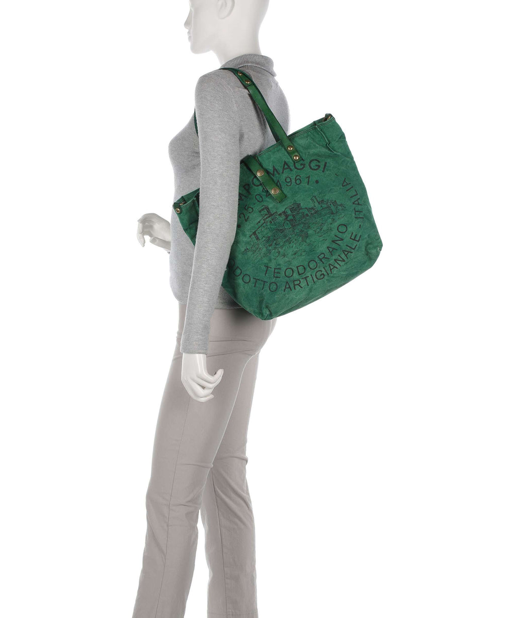 Campomaggi Tote bag beige/prato/nera