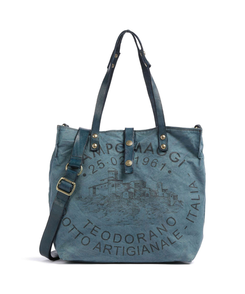 Campomaggi Tote bag beige/zaffiro/nera