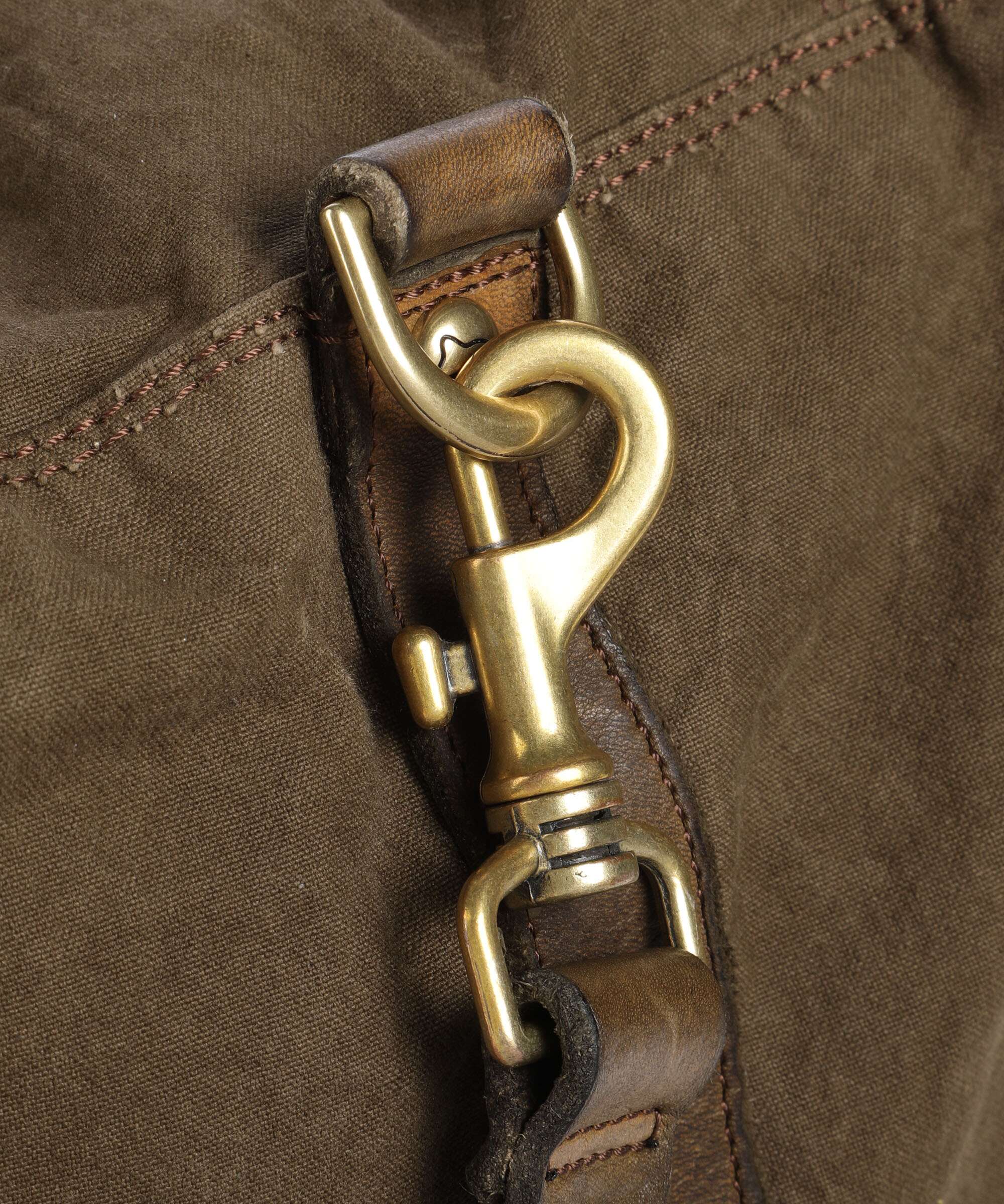 Campomaggi Weekend bag verde militare/nera