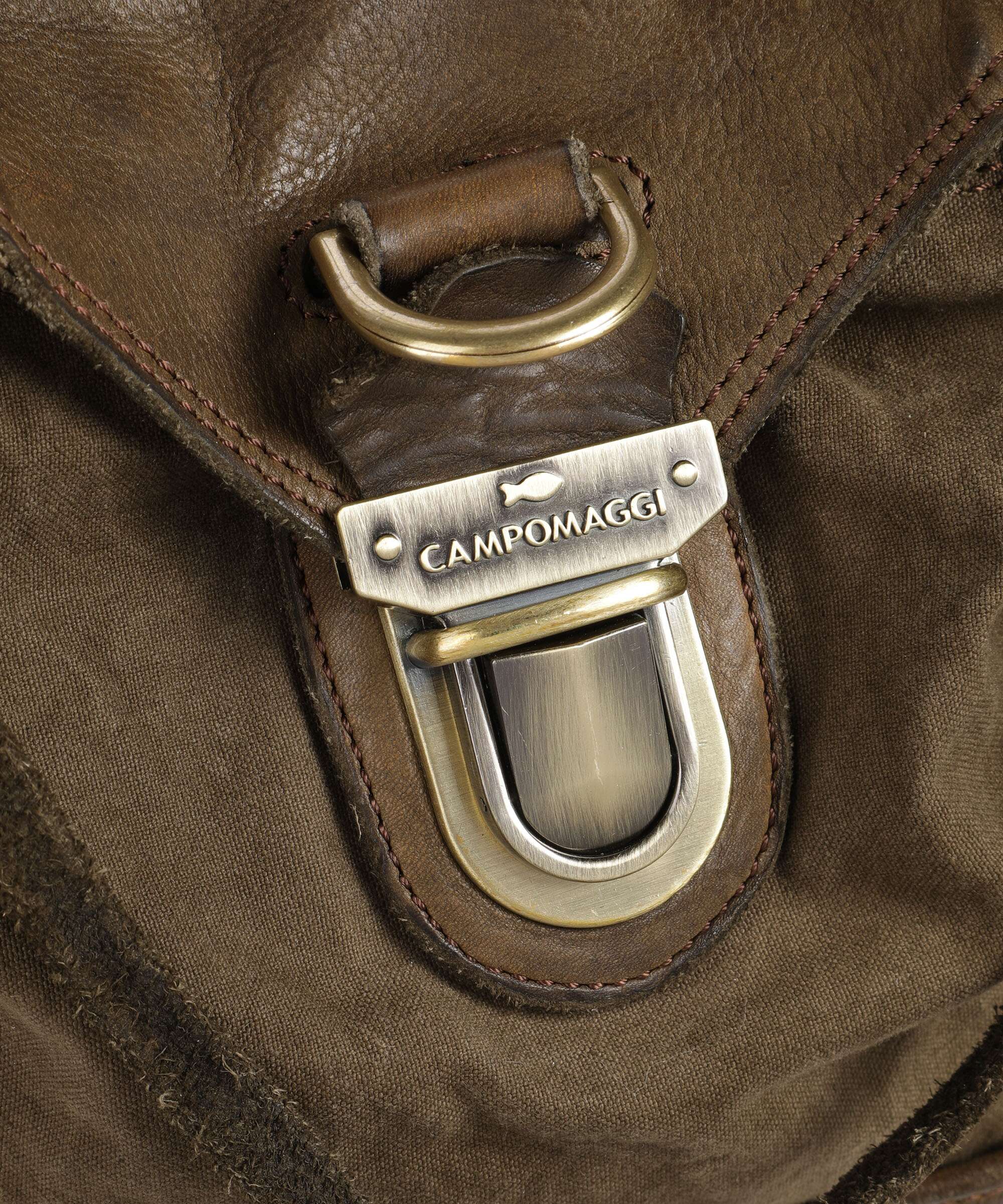 Campomaggi Weekend bag verde militare/nera