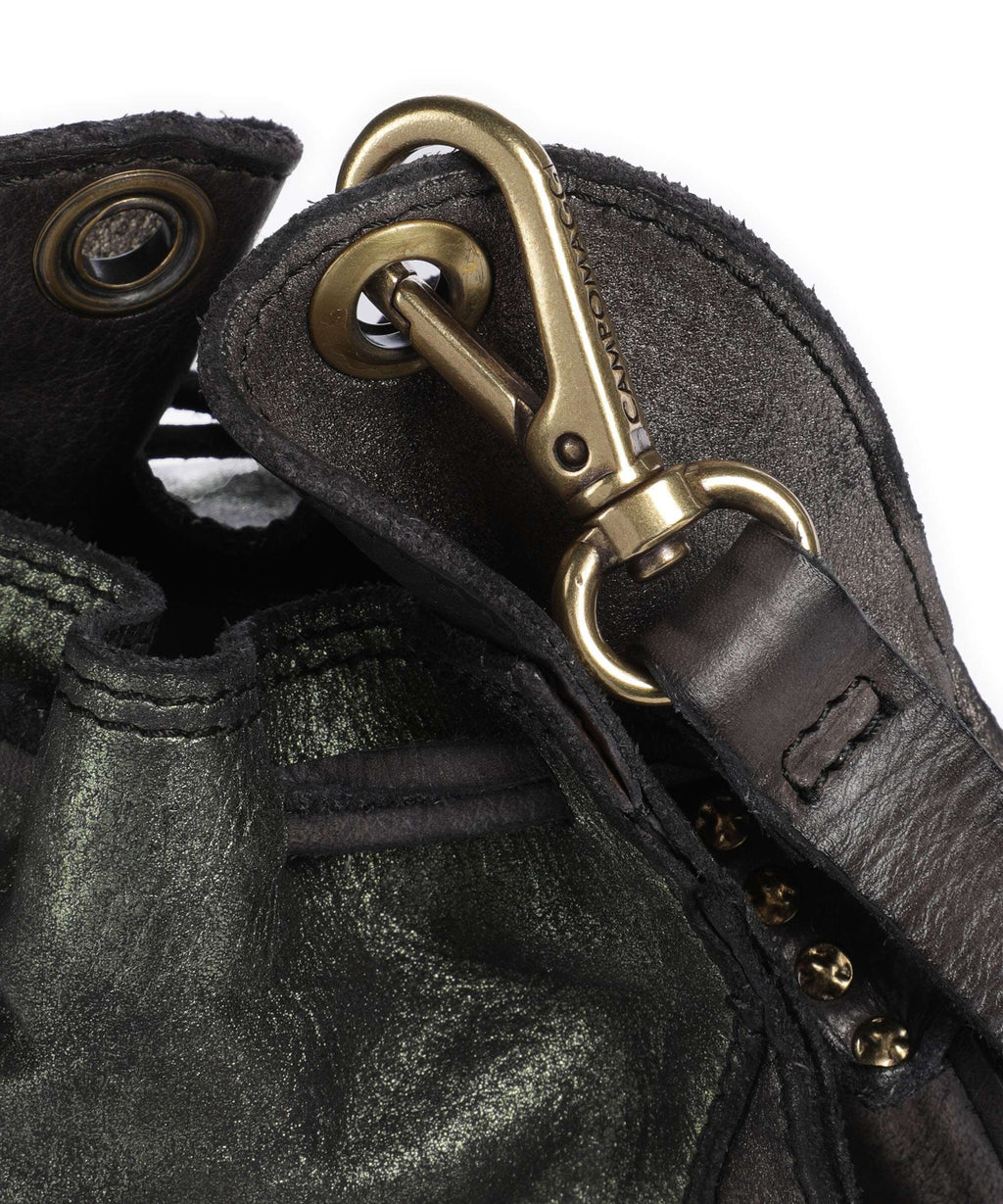 Campomaggi Bucket bag military/red/dark grey