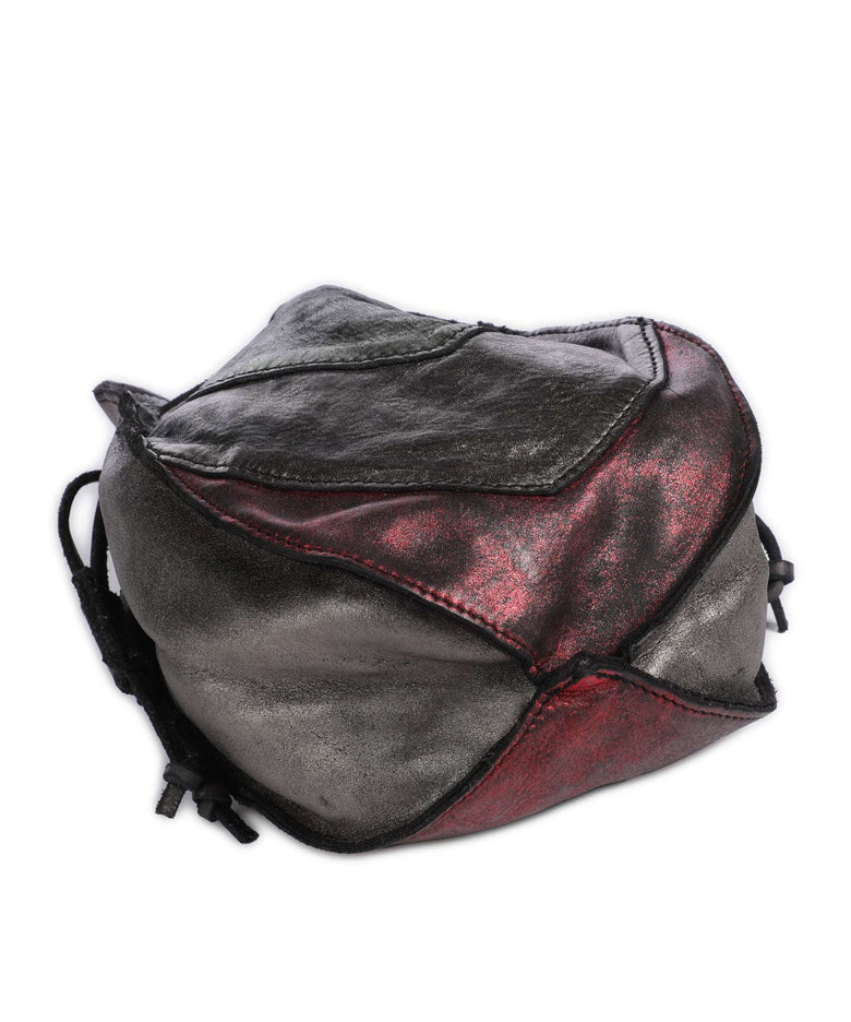 Campomaggi Bucket bag military/red/dark grey
