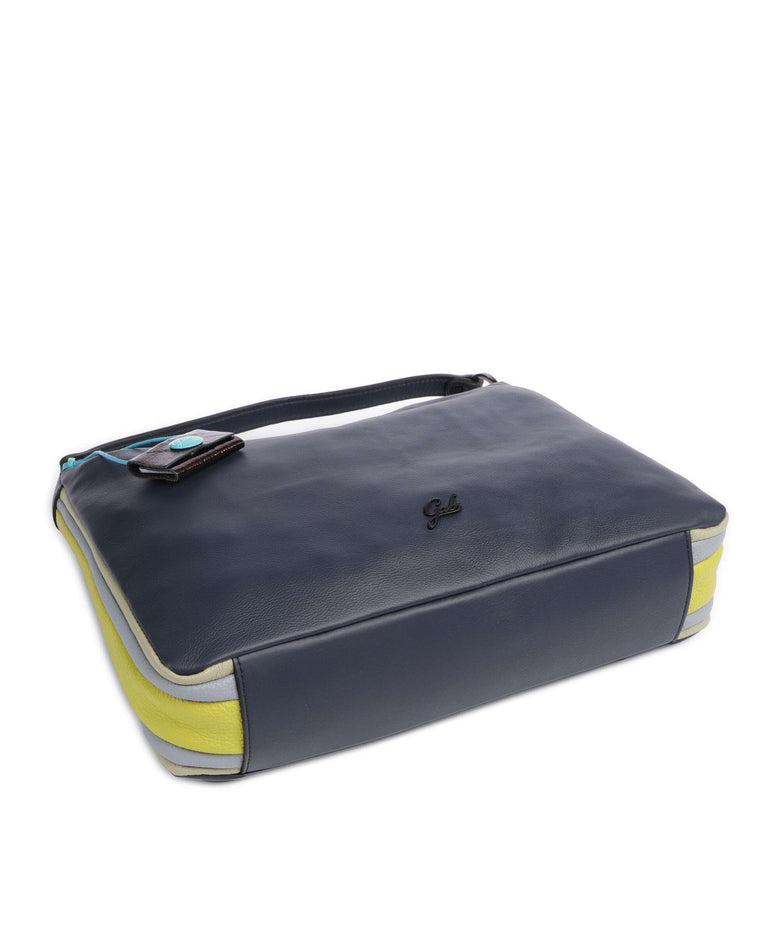 Gabs Stripes Calliope Hobo bag inchiostro blu