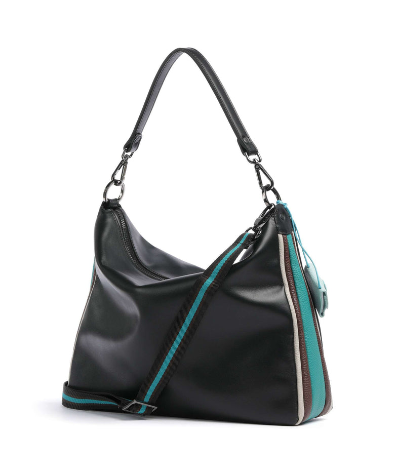 Gabs Stripes Calliope Hobo bag nero