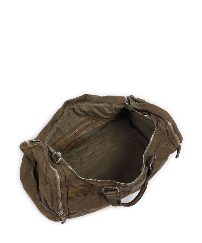 Campomaggi Weekend bag verde militare/nera