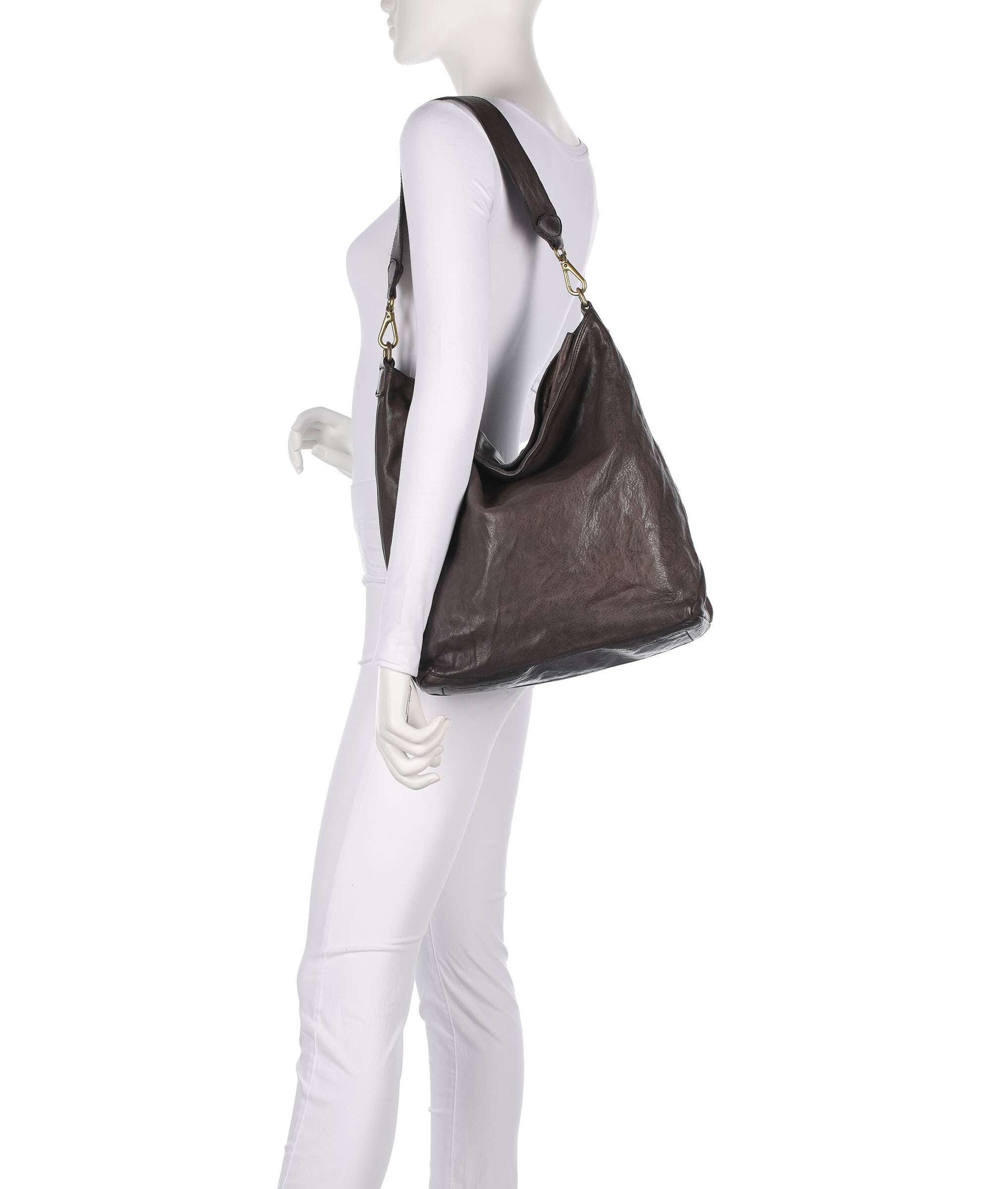 Campomaggi Hobo bag grigio