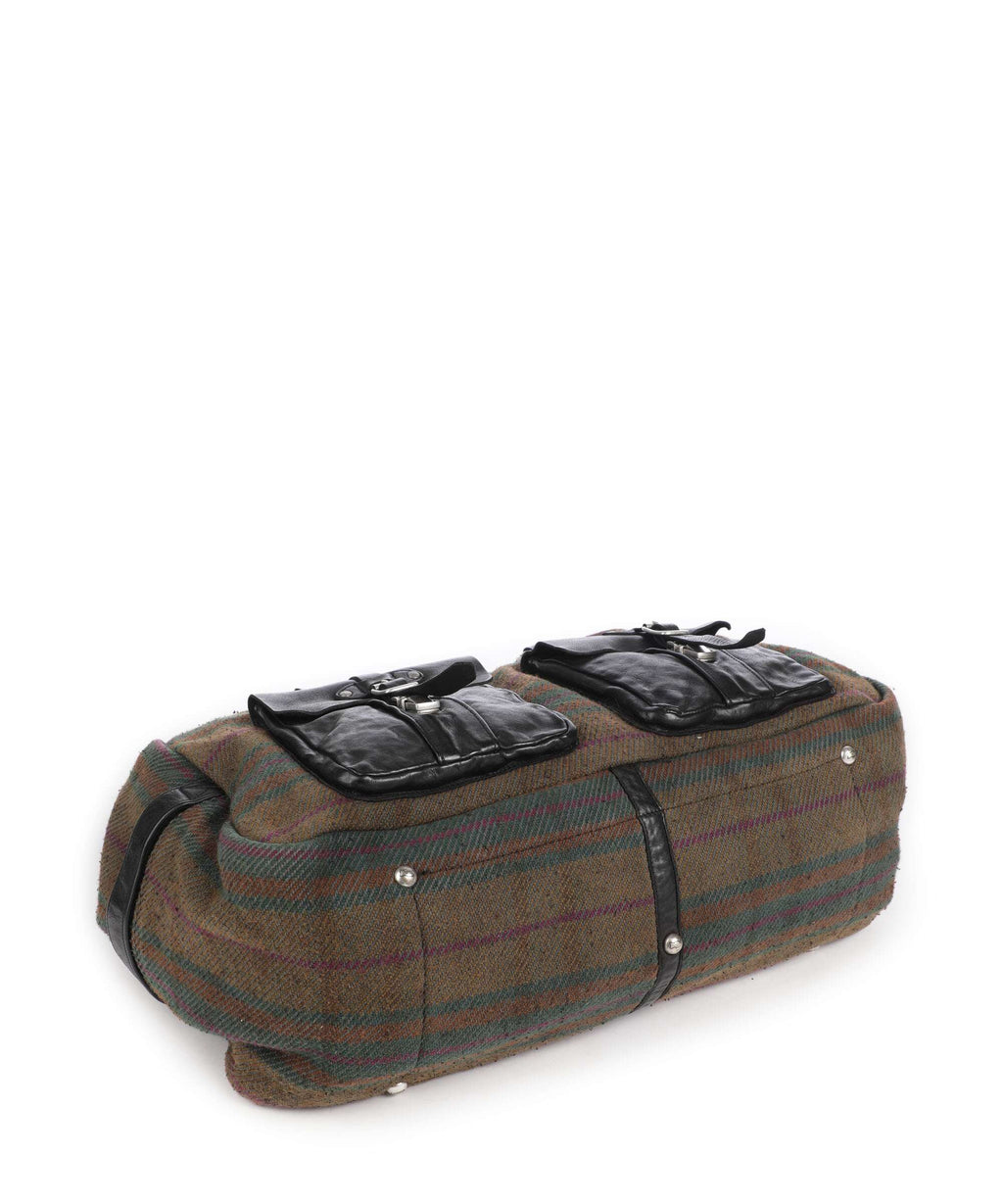 Campomaggi Weekend bag scozzese fuxia/nero