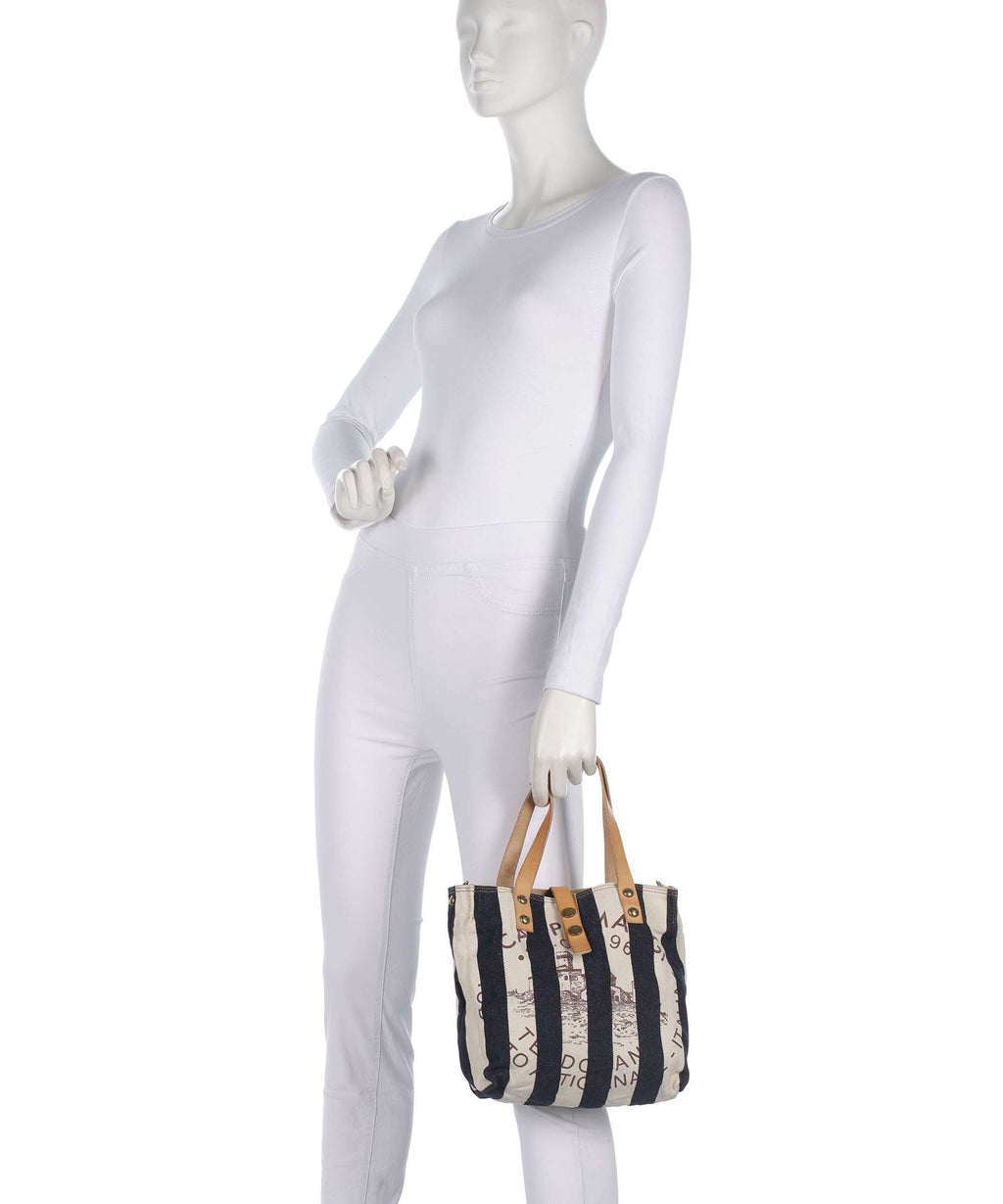 Campomaggi Tote bag blue/beige