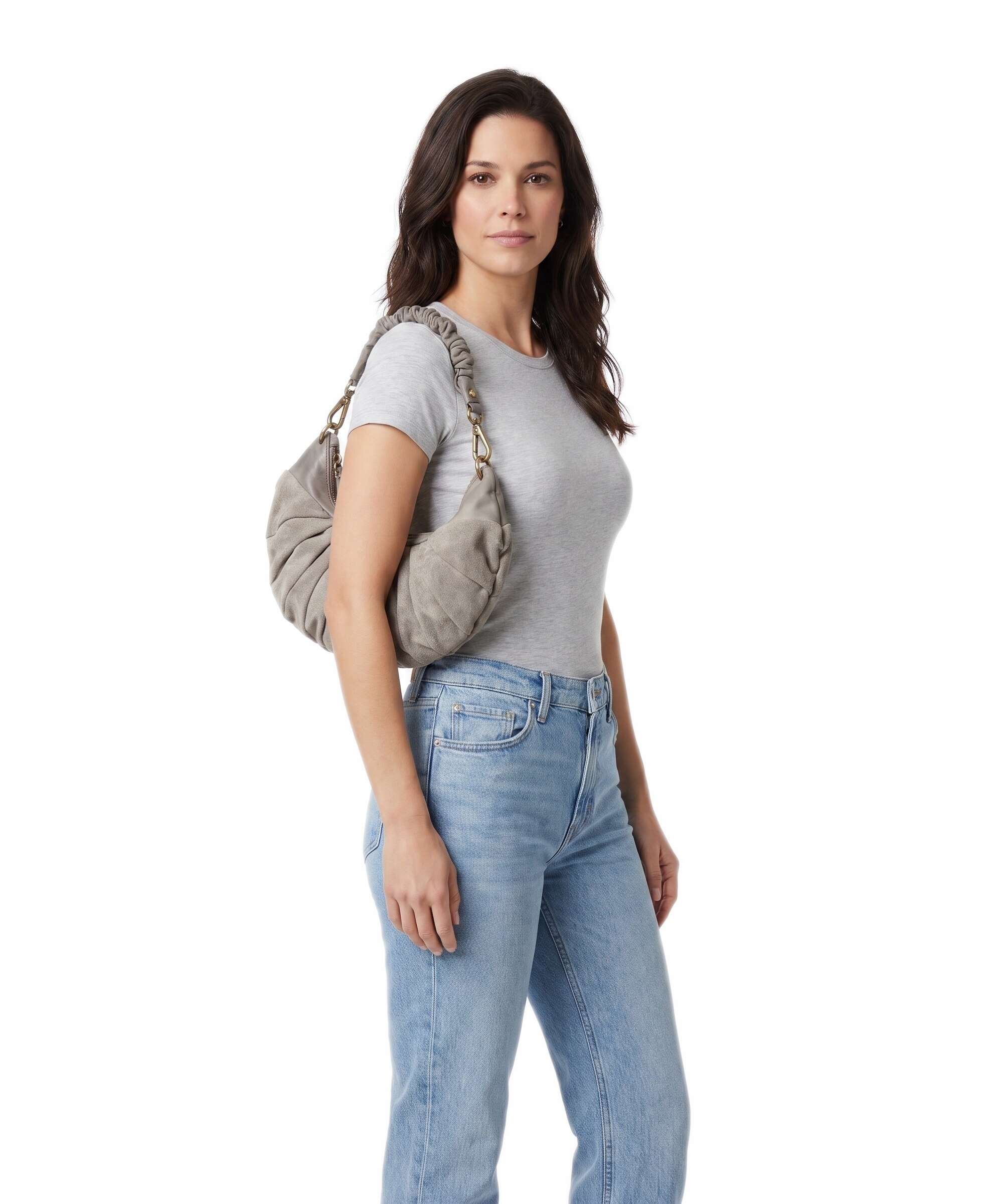 Campomaggi Hobo bag cement