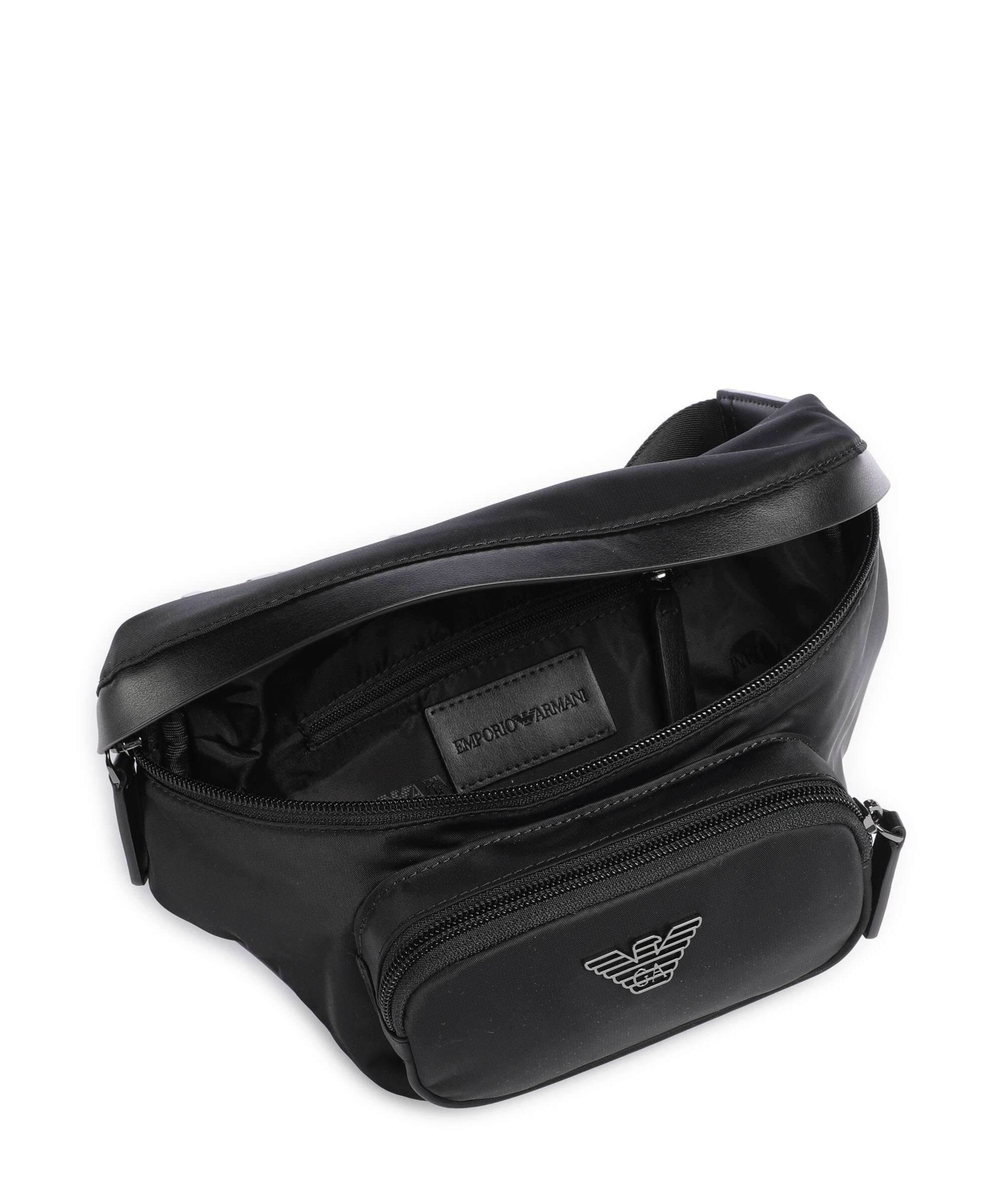 Emporio Armani Recycled Nylon Belt bag black beauty