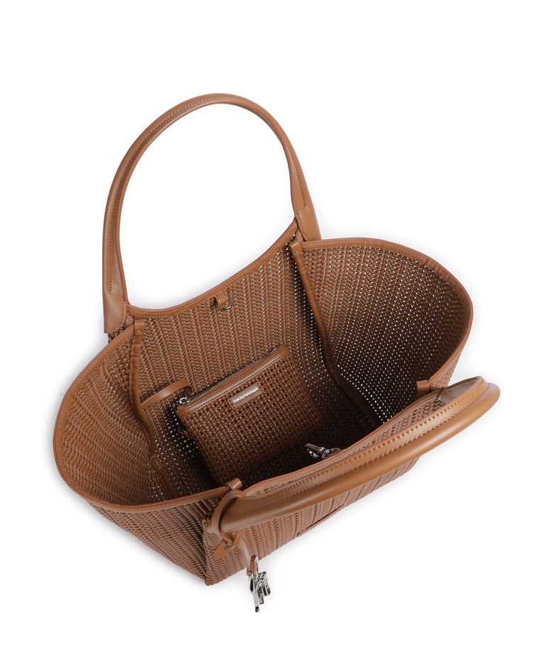 Emporio Armani Durini 24 Tote bag caramello