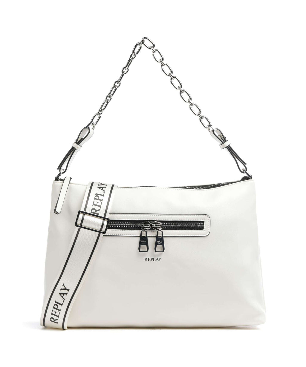 Replay Hobo bag dirty white