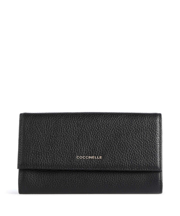 Coccinelle Metallic Soft Portemonnee noir