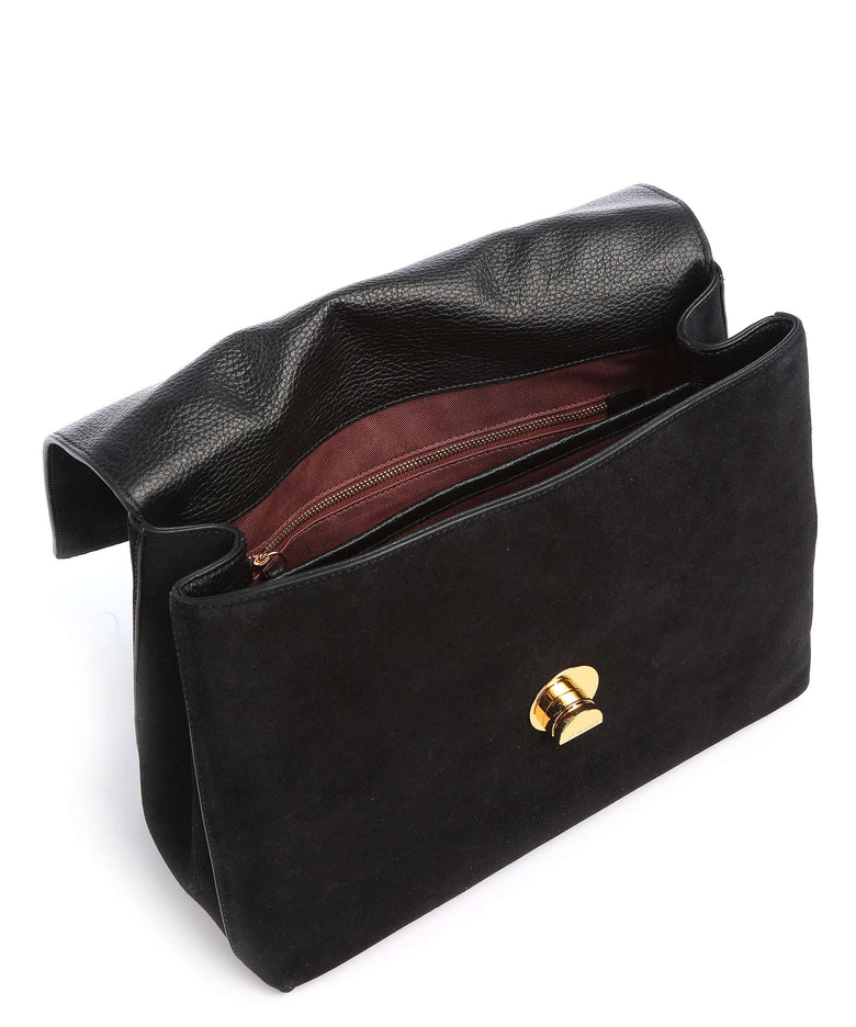 Coccinelle Liya Suede Handbag noir