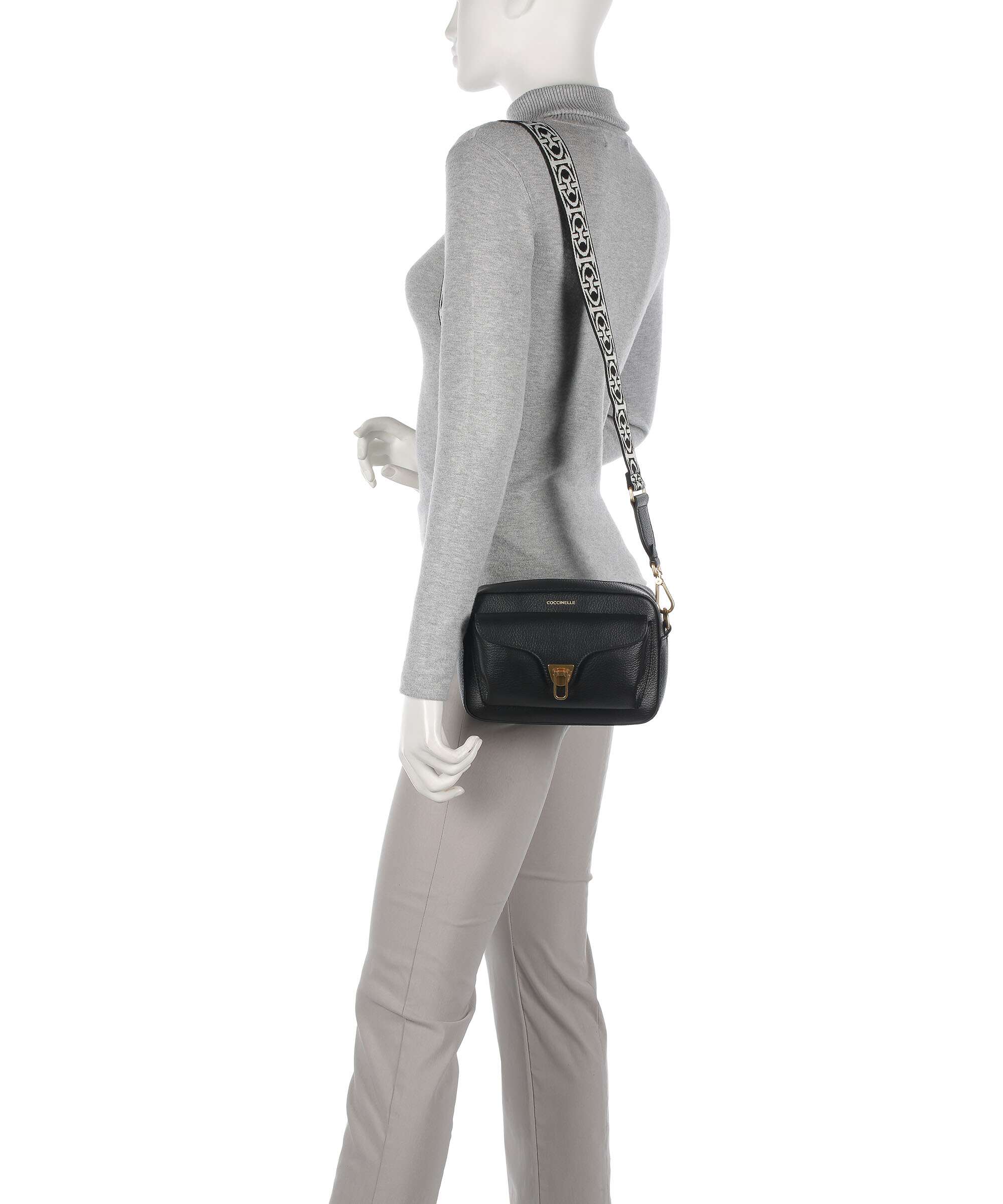 Coccinelle Beat Soft Ribbon Crossbody bag noir