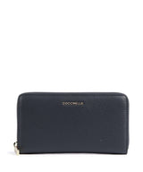 Coccinelle Metallic Soft Portemonnee midnight blue