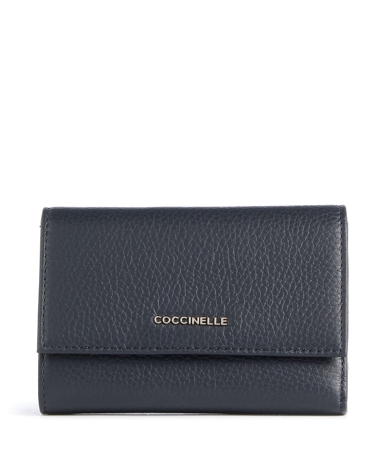 Coccinelle Metallic Soft Wallet midnight blue